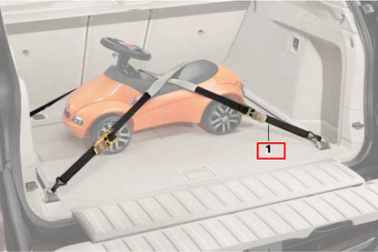 NEW BMW 1 F21 REAR LUGGAGE COMPARTMENT TENSIONING STRAPS 71108045545 ORIGINAL