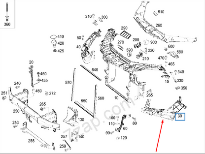 NEW MERCEDES-BENZ M-CLASS W166 LEFT HEADLIGHT BRACKET A2926200100 2015 ORIGINAL