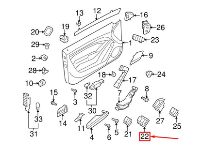 NEW AUDI A5 SPORTBACK 8T FRONT LEFT DOOR WINDOW SWITCH 8K0959851CV10 ORIGINAL
