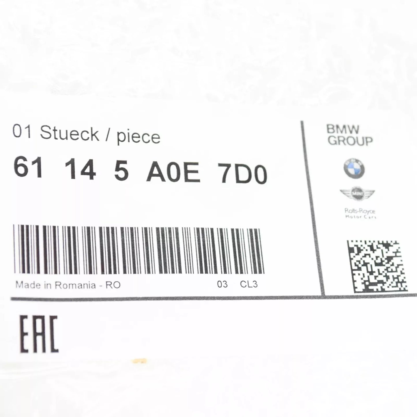 NEW BMW 3 G20 FUSE BOX 61145A0E7D0 5A0E7D0 ORIGINAL