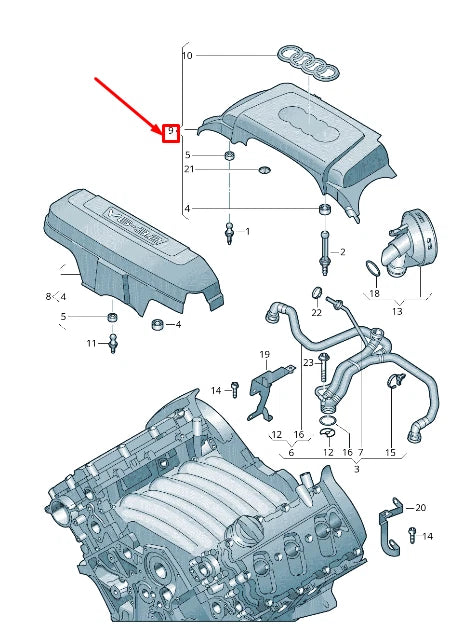 NEW AUDI A6 C7 ENGINE COVER 06E103926L