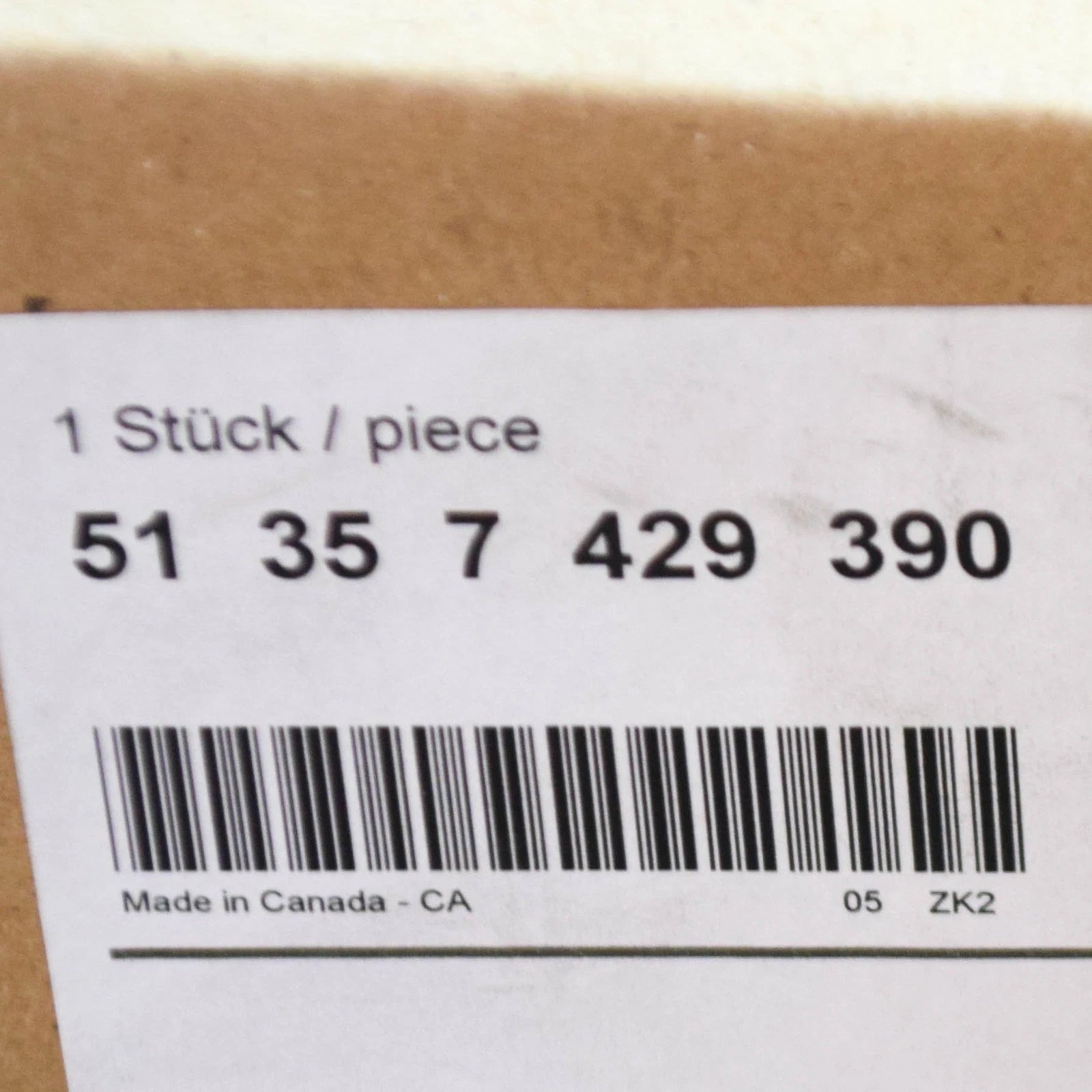 NEW BMW X5 G05 REAR RIGHT B-PILLAR WINDOW APPLIQUE TRIM 51357429390 ORIGINAL