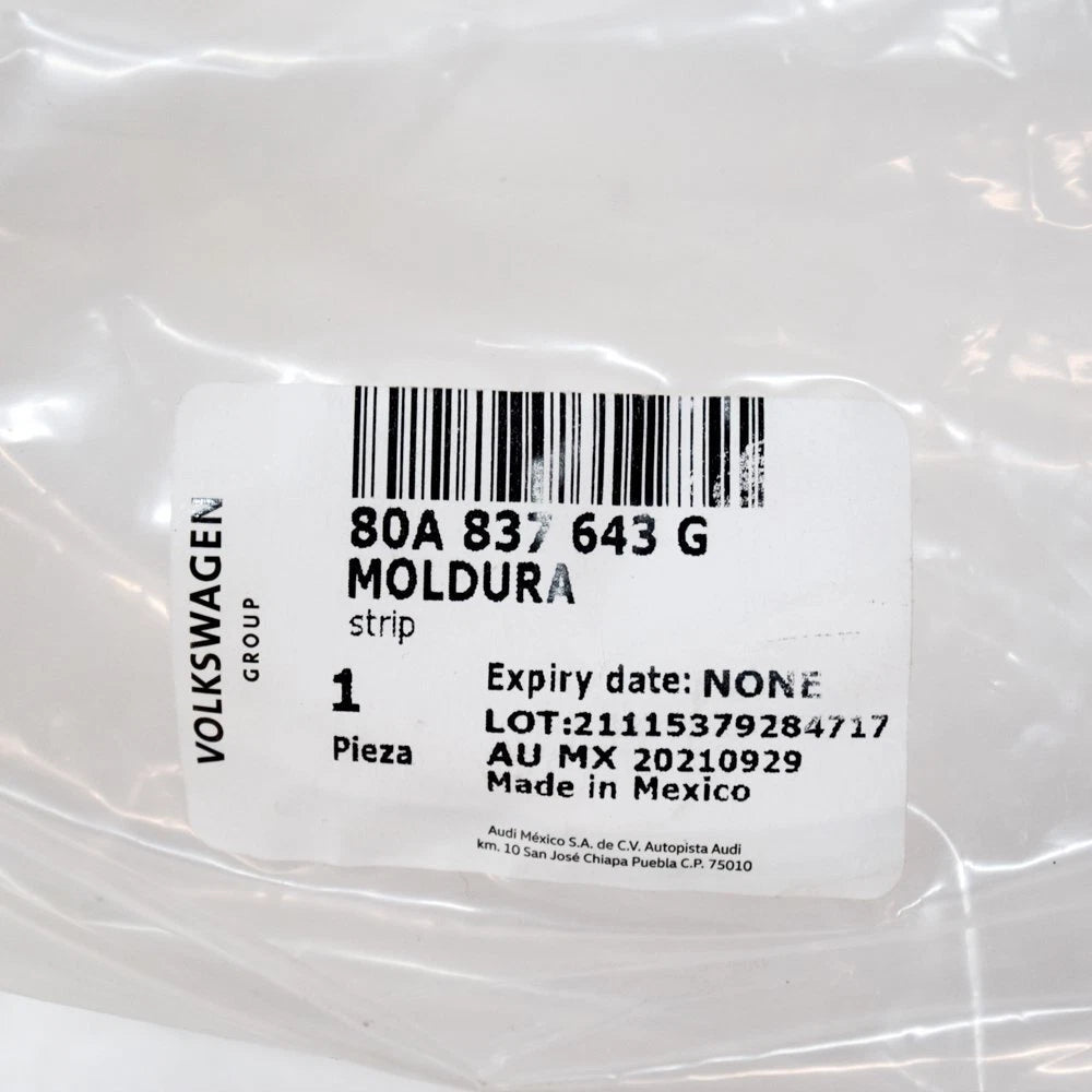 NEW AUDI Q5 FY FRONT LEFT DOOR TOP CHROME STRIP TRIM 80A837643G 2019 ORIGINAL