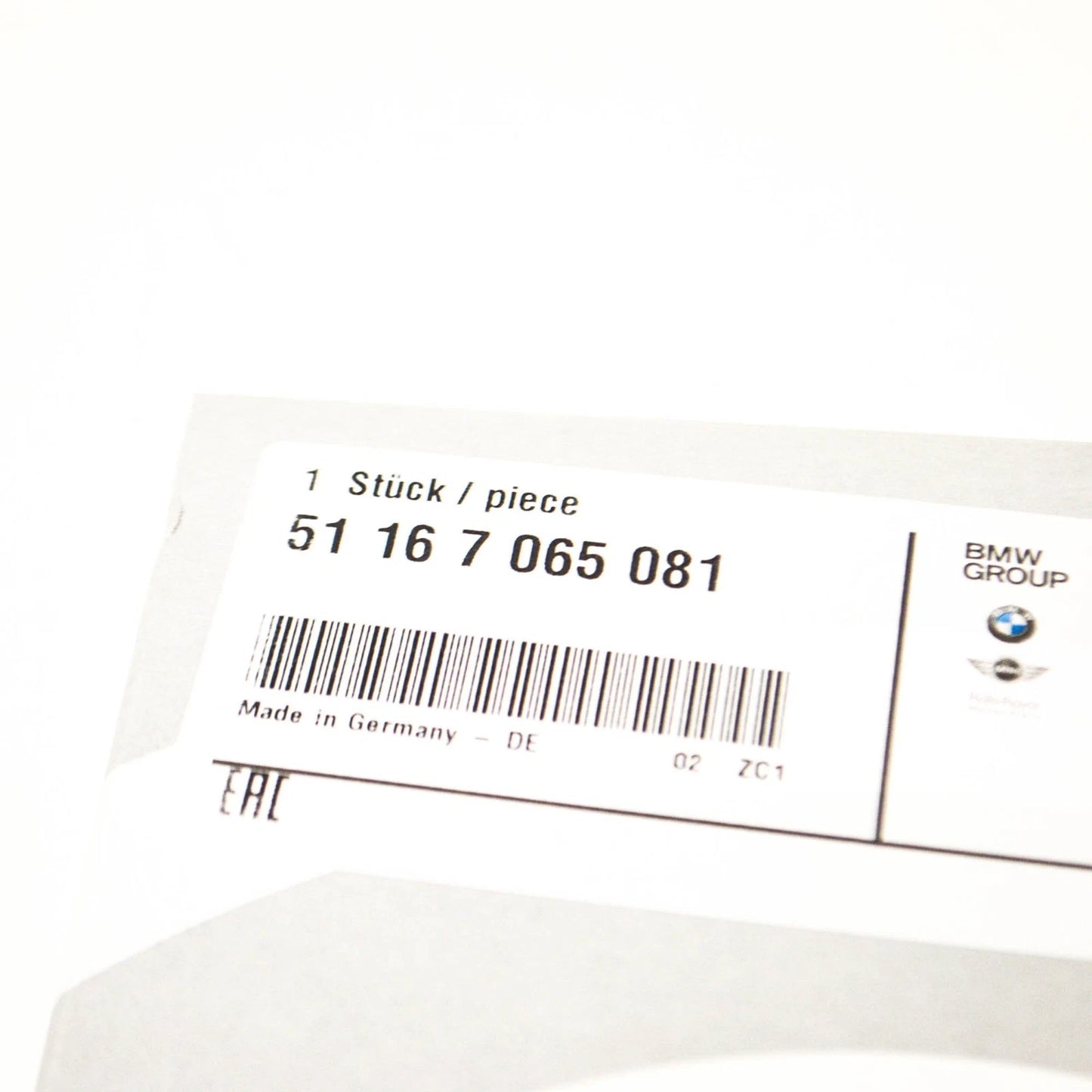 NEW BMW 5 E60 FRONT LEFT DOOR HEATED MIRROR GLASS 51167065081 ORIGINAL