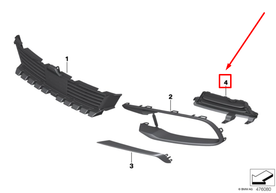 new bmw 6 f12 right engine oil cooler displ. cover 51117362700 7362700 original