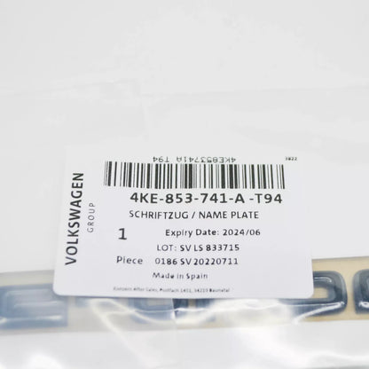 NEW AUDI E-TRON GT REAR TAILGATE BADGE 4KE853741AT94