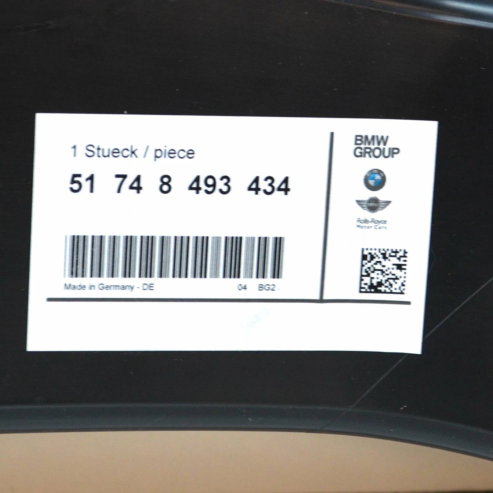 NEW BMW X1 F48 FRONT RIGHT BRAKE AIR DUCT 51748493434 ORIGINAL