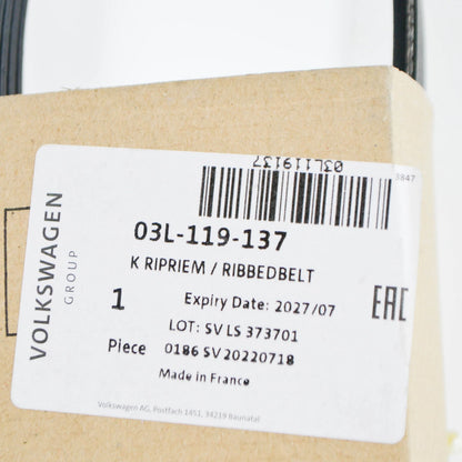 NEW VOLKSWAGEN CRAFTER 2E MK1 POLY V-BELT 03L119137 ORIGINAL