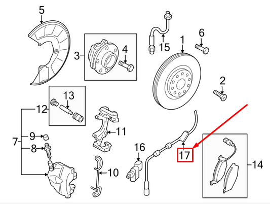 new audi tt 8j front right speed sensor wiring harness 8j0927903b original