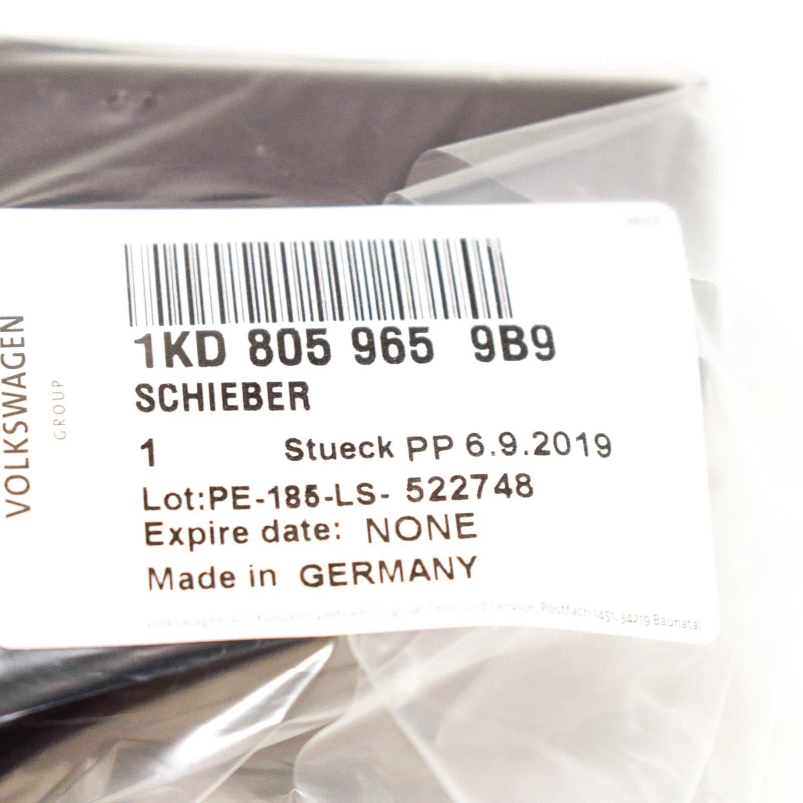 NEW VOLKSWAGEN EOS ENGINE AIR INTAKE DUCT SLIDE VALVE 1KD8059659B9 ORIGINAL