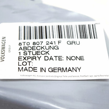 NEW AUDI A5 S5 8T FRONT BUMPER TOW HOOK EYE COVER 8T0807241FGRU 2013 ORIGINAL