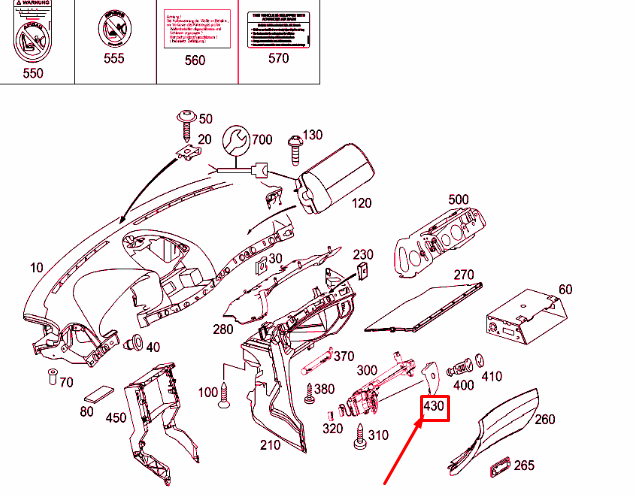 NEW MB E W211 GLOVE BOX LOCK BARREL COVER TRIM CAP RHD A21168902309116 ORIGINAL