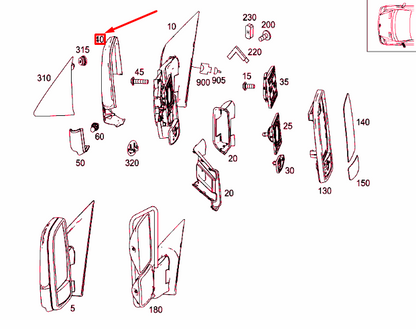 NEW MERCEDES-BENZ SPRINTER 906 FRONT LEFT DOOR MIRROR SHELL A0018110022 ORIGINAL