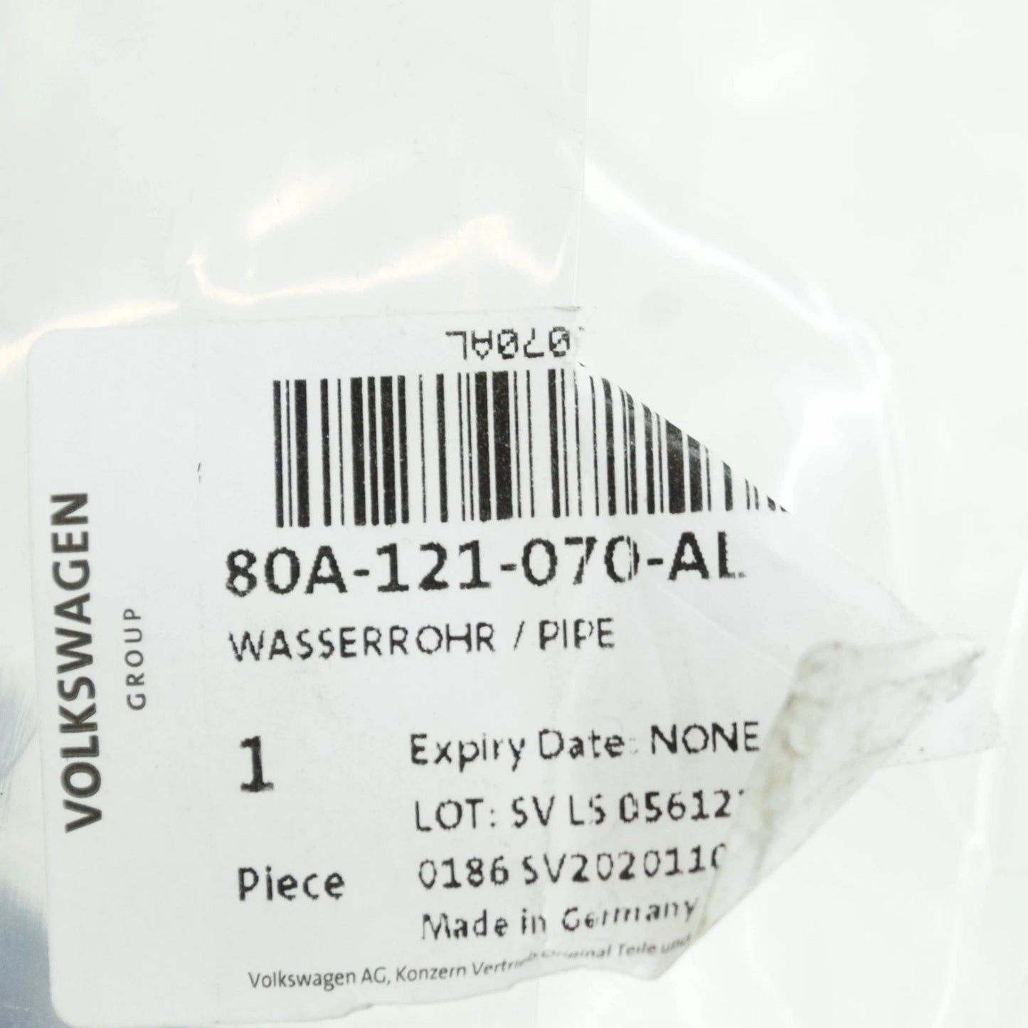 NEW AUDI Q5 FY ENGINE COOLANT PIPE 80A121070AL ORIGINAL