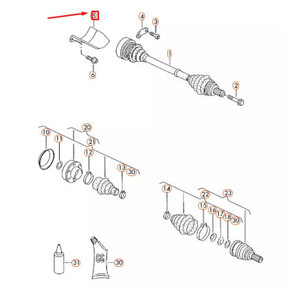 NEW AUDI A3 8P FRONT CV JOINT GUARD PLATE 1K0407721G ORIGINAL