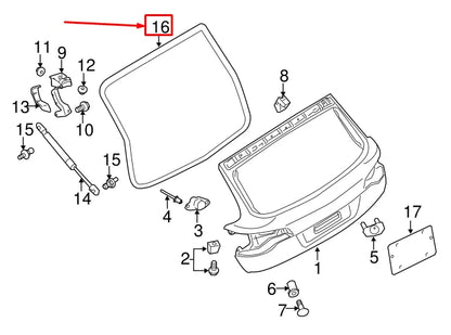 NEW AUDI Q7 4L REAR HATCH LID GASKET 4L0827705J
