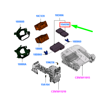 new ford kuga mk1 c394 cd autochanger magazine 4058064 yl1f-18c833-ab original