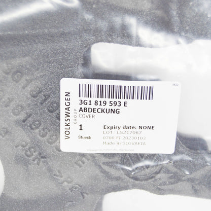 NEW VOLKSWAGEN PASSAT B8 3G AIR HOSE DUCT COVER LHD 3G1819593E ORIGINAL