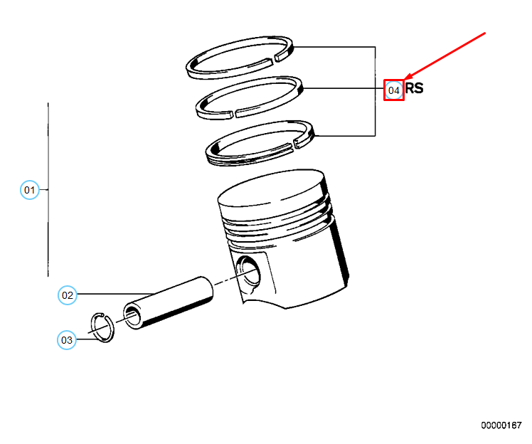 new bmw 3 e30 repair kit 1x piston rings 11251287119 1287119 original