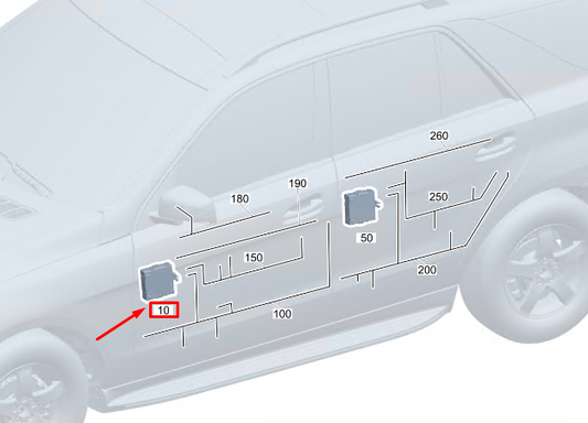 new mercedes-benz eqc front right door control unit a1679003525 original