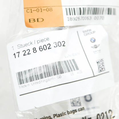 NEW BMW 5 G30 TRANSMISSION OIL COOLER FEED LINE 17228602302 ORIGINAL