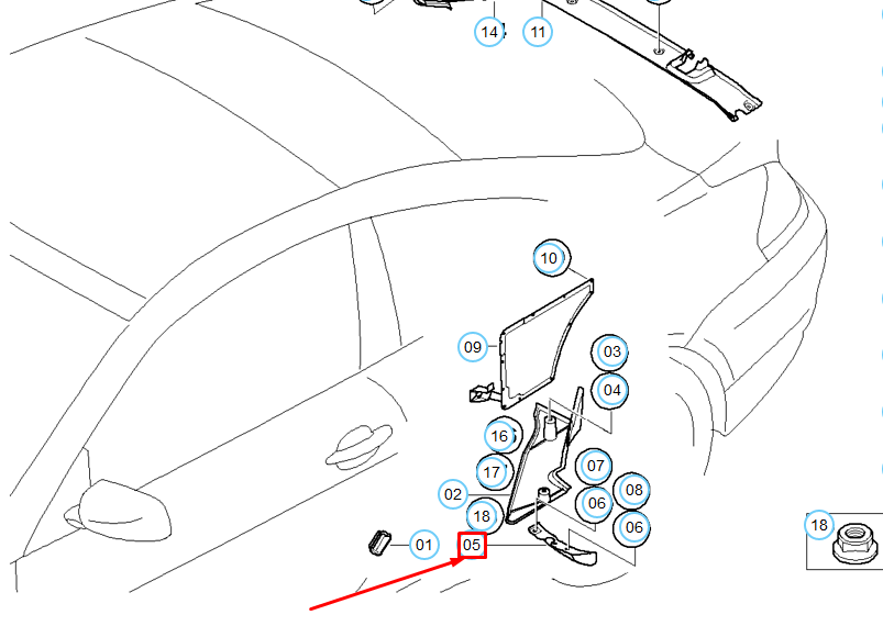 new bmw 6 e63 rear left deflector lip 51627041627 7041627 original