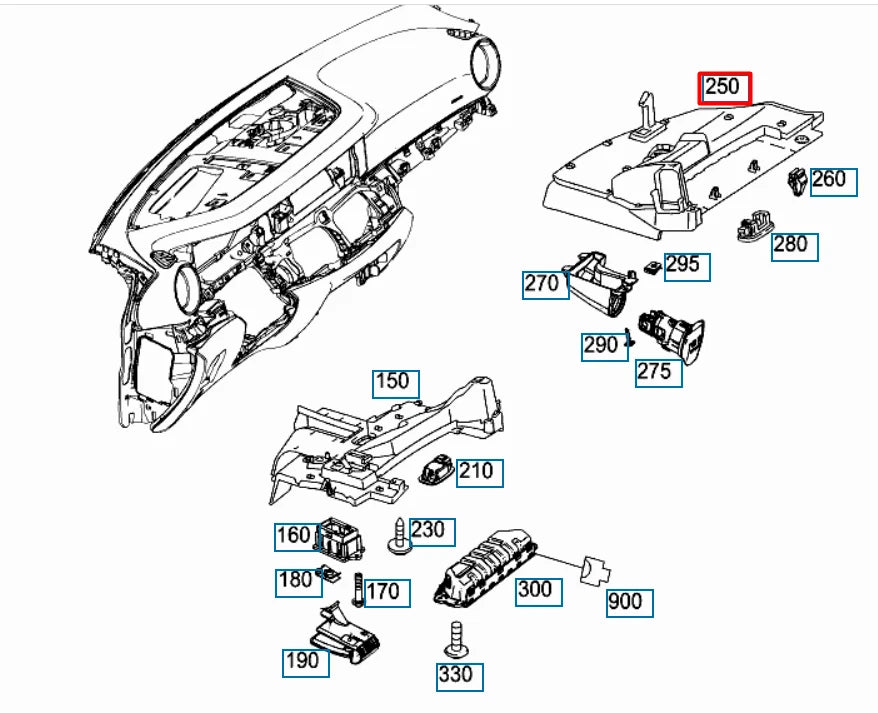 NEW MERCEDES-BENZ E W213 FRONT RIGHT PANEL TRIM LOWER A21368052069051 ORIGINAL