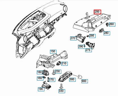 NEW MERCEDES-BENZ E W213 FRONT RIGHT PANEL TRIM LOWER A21368052069051 ORIGINAL
