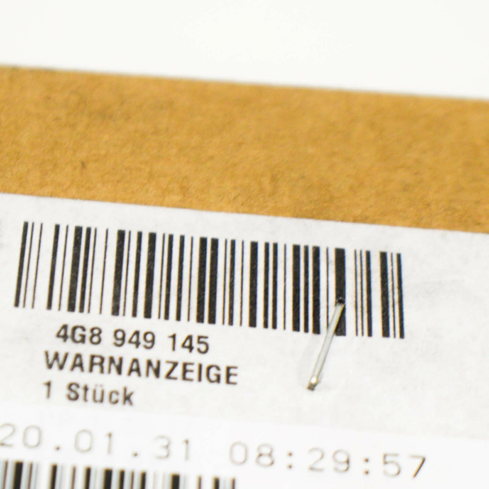 NEW AUDI A7 SPORTBACK 4GA WARNING LANE DISPLAY UNIT LEFT LHD 4G8949145 ORIGINAL