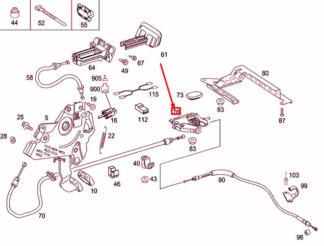 NEW MERCEDES-BENZ VITO W639 PARKING BRAKE ADJUSTER A6394200238