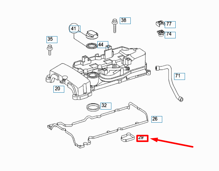 NEW MERCEDES-BENZ SLK R171 SPARK PLUG SEAL A2710160121 ORIGINAL