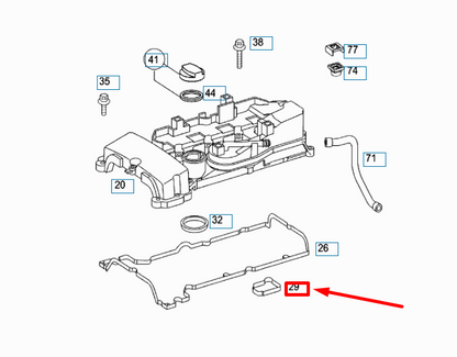 NEW MERCEDES-BENZ SLK R171 SPARK PLUG SEAL A2710160121 ORIGINAL