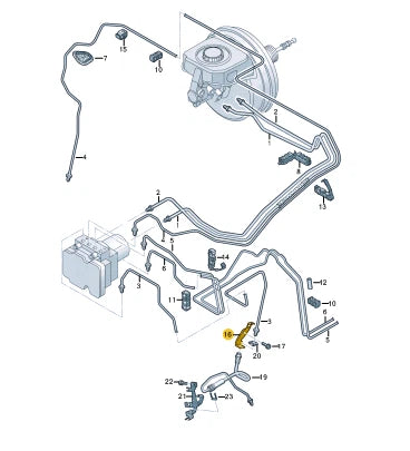 NEW AUDI Q5 FY FRONT RIGHT BRAKE HOSE RETAINER 80A611846F ORIGINAL