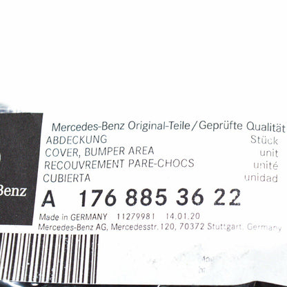 NEW MERCEDES-BENZ A W176 FRONT BUMPER RIGHT GRILLE COVER A1768853622 ORIGINAL