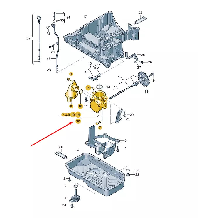 NEW AUDI Q7 4L OIL PUMP WITH INTEGRATED VACUUM PUMP 059115103BG ORIGINAL