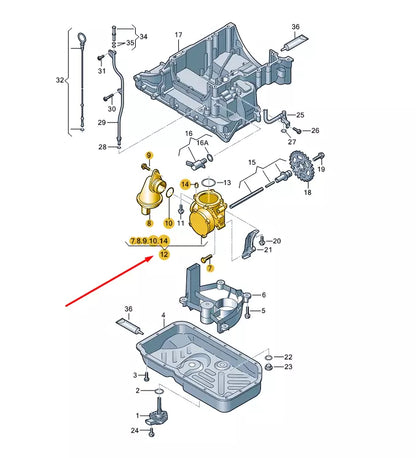 NEW AUDI Q7 4L OIL PUMP WITH INTEGRATED VACUUM PUMP 059115103BG ORIGINAL