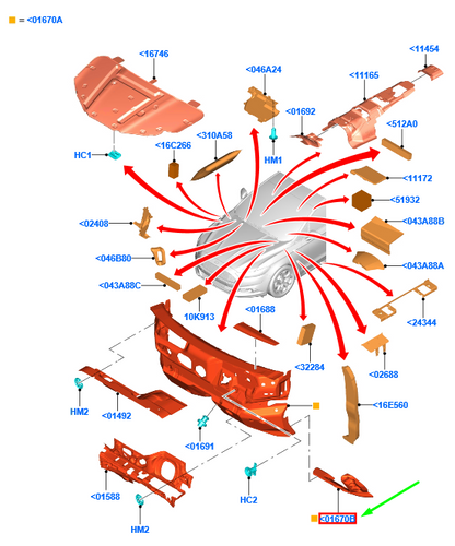 new ford mondeo mk5 dash panel insulator lhd 2349159 ds73-f01688-la original