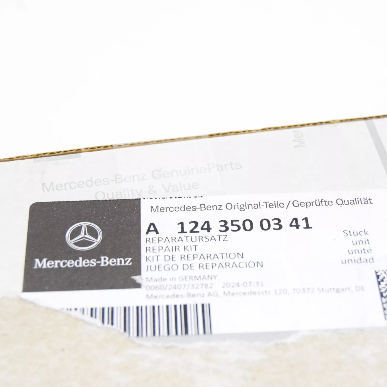 NEW MERCEDES-BENZ E W124 REAR SUBFRAME BEAM REPAIR KIT A1243500341 ORIGINAL