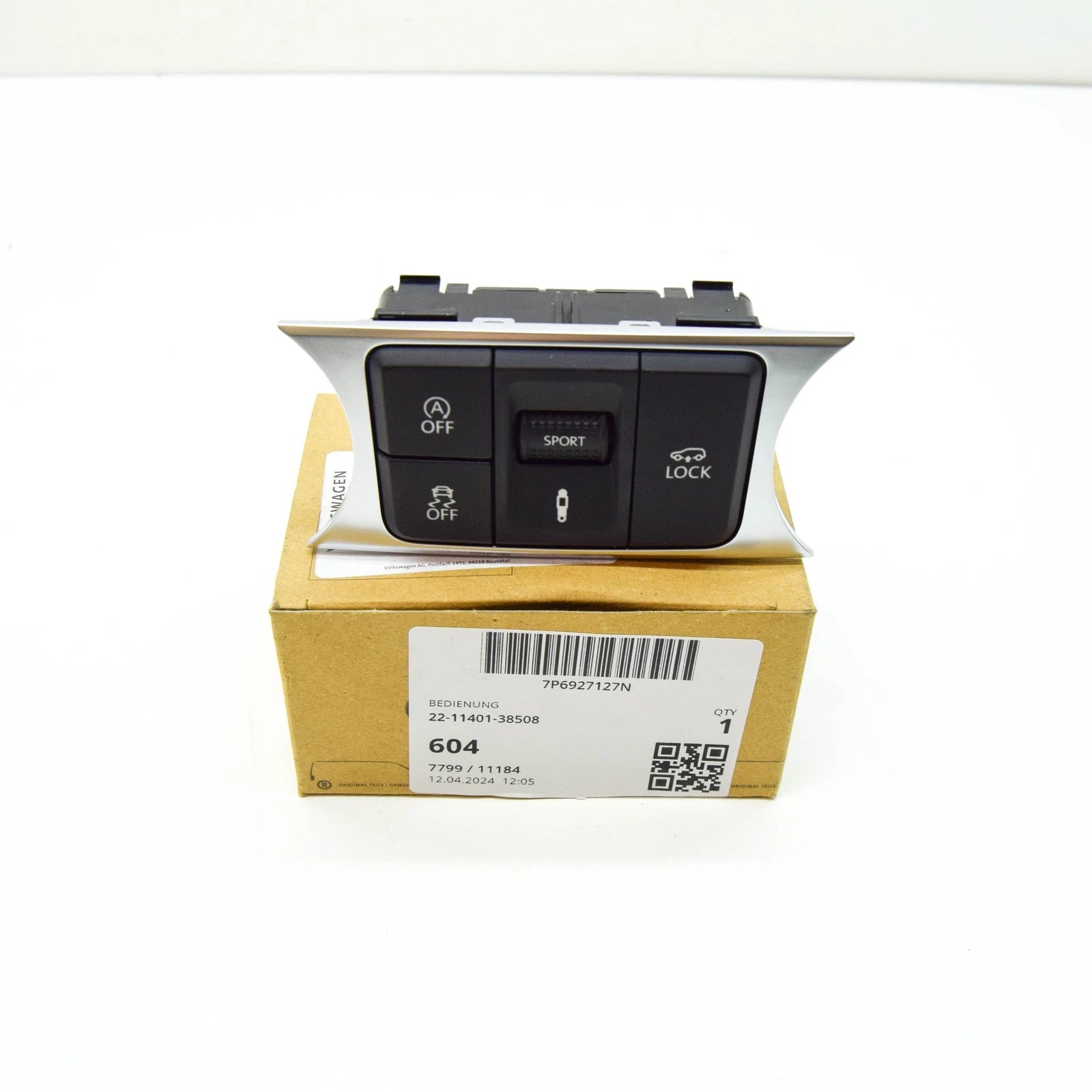 NEW VW TOUAREG 7P ECO START-STOP ESP CDC LOCK CONTROL PANEL 7P6927127N ORIGINAL