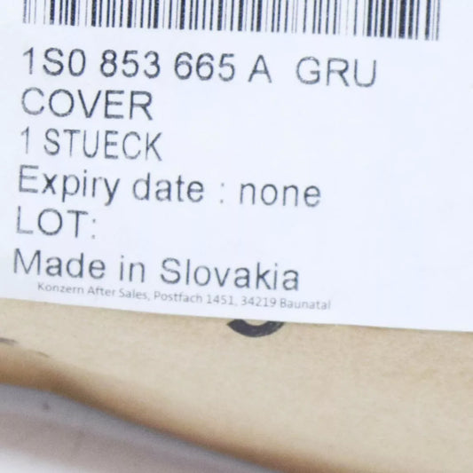 NEW VW UP FRONT BUMPER LOWER CENTER VENT GRILLE 1S0853665AGRU ORIGINAL