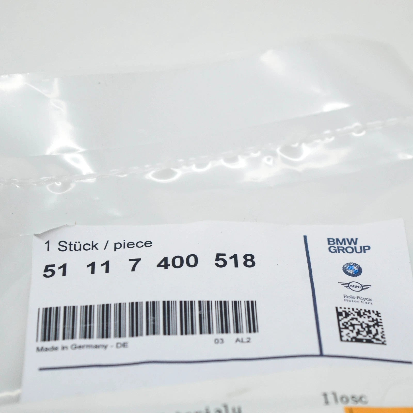 NEW BMW 6 F06 FRONT BUMPER TOW EYE HOOK COVER 51117400518 7400518 2016 ORIGINAL