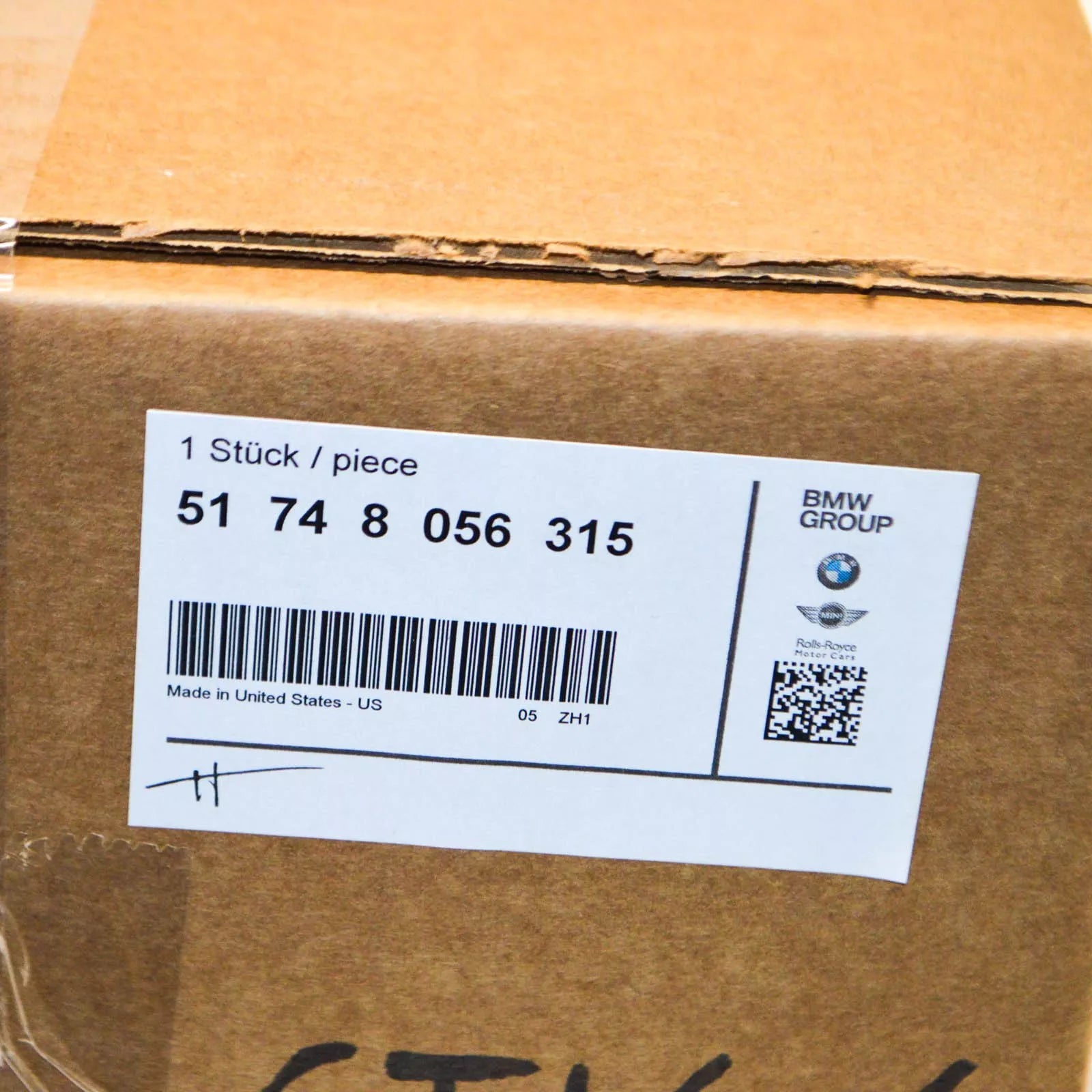 NEW BMW X5 F85 FRONT LEFT BRAKE M AIR DUCT 51748056315 8056315 2015 ORIGINAL