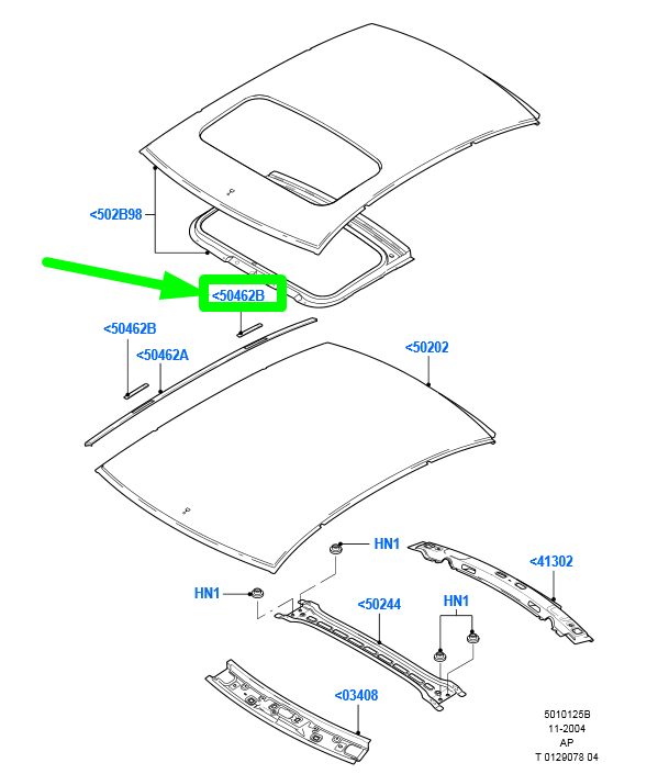 new ford focus mk2 roof cross mounting bar slat moulding 1339647 original