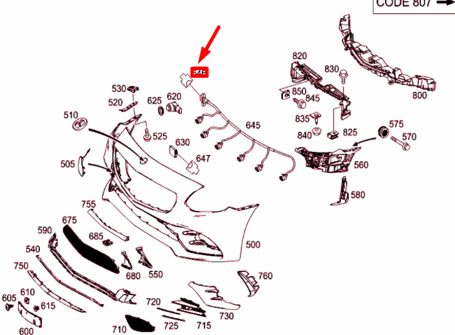 new mb slk r172 front park connecting point plug housing a0001534524 original