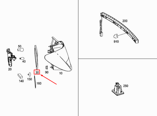 new mercedes-benz cla c117 rear right light housing gasket a1178260200 original