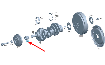 NEW MERCEDES-BENZ ML W164 CRANKSHAFT GEAR A6420500903 ORIGINAL