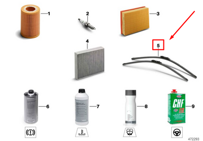 new bmw z4 g29 front wiper blade arms 8492538 61618492538 original