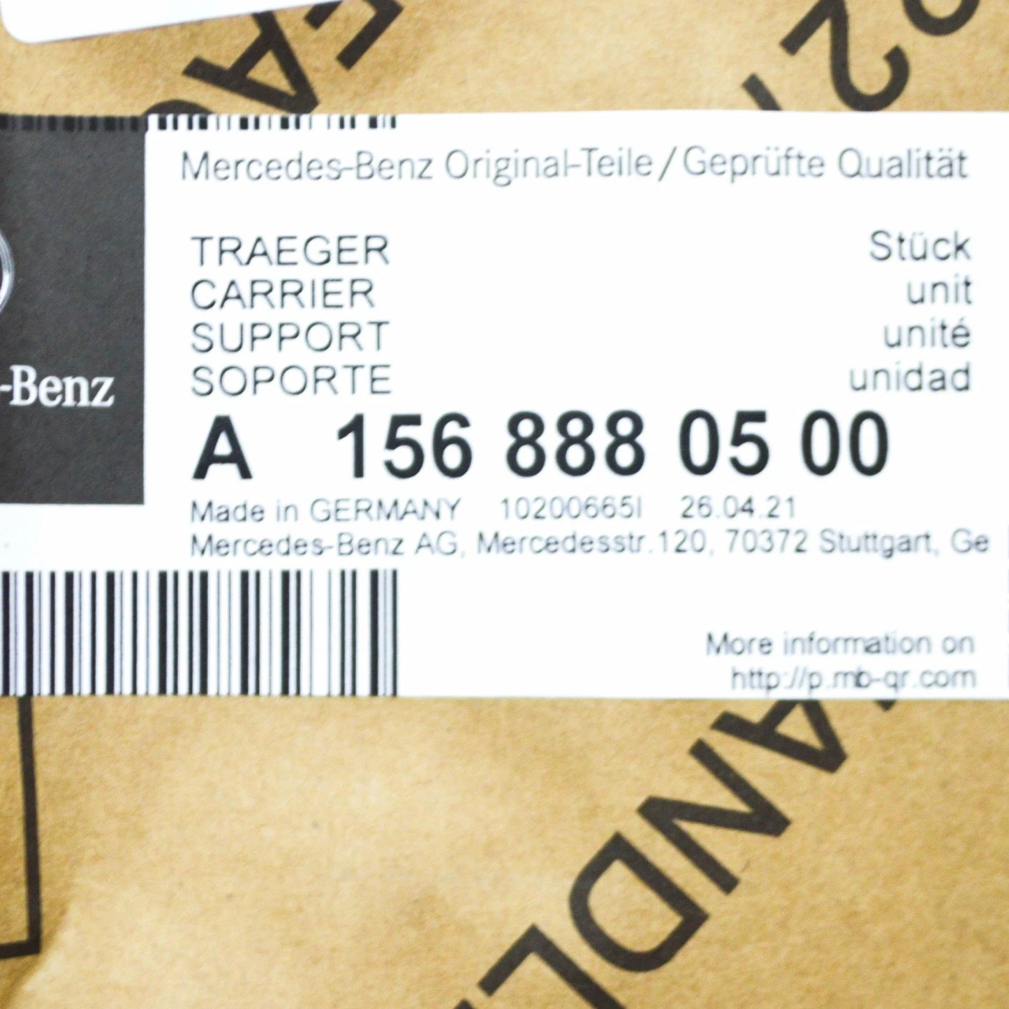 NEW MB GLA X156 FRONT RADIATOR GRILLE EMBLEM RING TRIM A1568880500 ORIGINAL