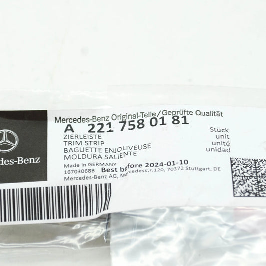 NEW MERCEDES-BENZ S W221 REAR LID MOULDING A2217580181 ORIGINAL