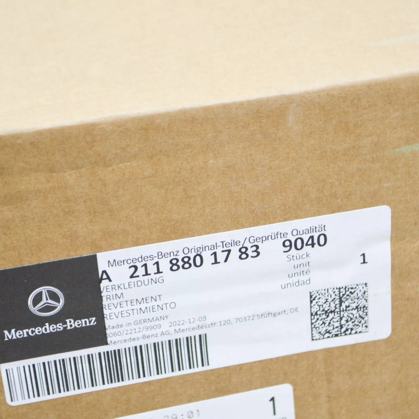 NEW MERCEDES-BENZ E W211 RADIATOR GRILLE A21188017839040 ORIGINAL